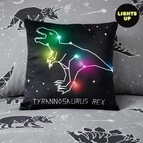 Light dinosaur cushion - dinosaur,