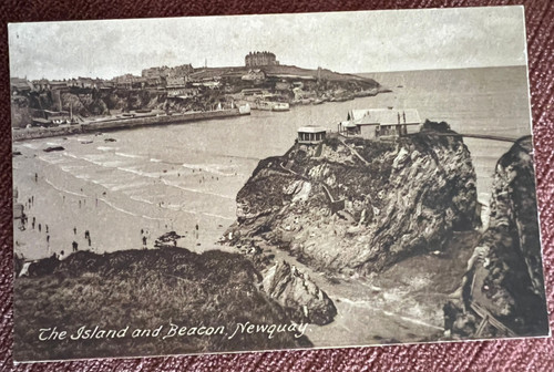 Antique postcard newquay - antique,