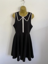 Fever city black skater dress - black,