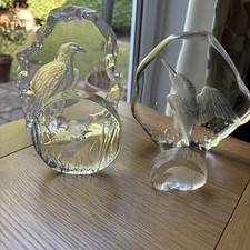 SET OF FOUR ART GLASS ANIMAL