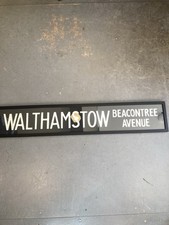 Genuine Framed WALTHAMSTOW  BEACONTREE AVENUE Bus Blind 