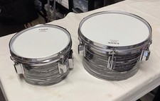 Vintage 8” & 10”  Tom Drums  Re-Wrapped (See Description)