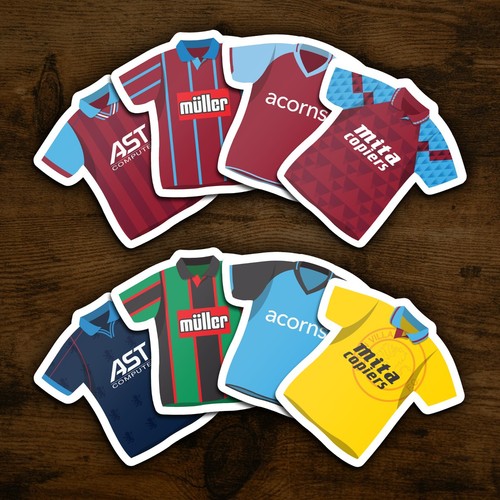 Aston villa stickers - villa, classic
