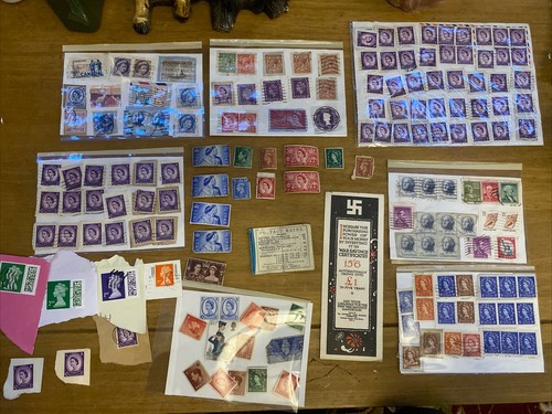 Vintage stamp collection - vintage, war