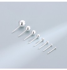 1Pairs S925 Solid Silver Ear