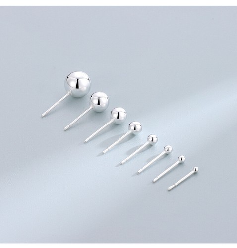 1pairs s925 solid - solid, silver
