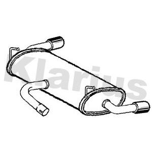 Rear exhaust tail - tail, pipe