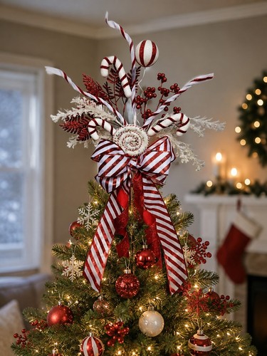 Candy cane christmas tree - christmas,
