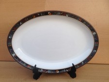 Denby Marrakesh Stoneware Oval Platter Plate Serving Plate 13"