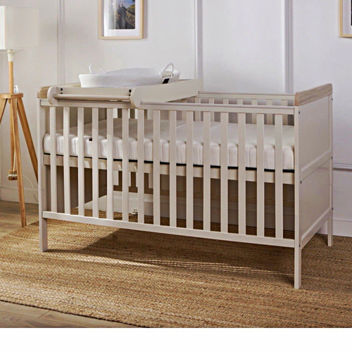 White convertible cot - white,