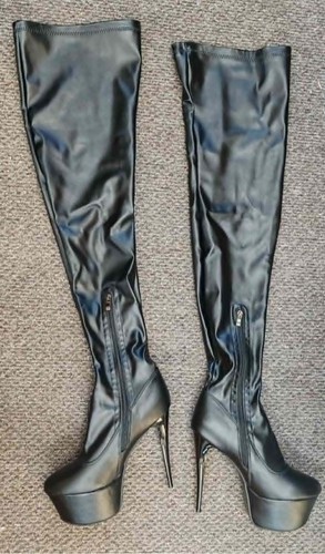 Black matt high - black,