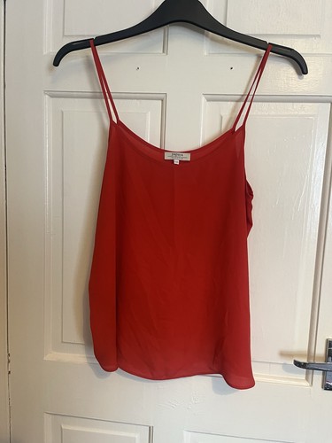 Women red strappy cami - red,