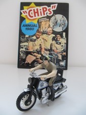 Vintage Highway Patrol  'Chips' Police Motorcycle And Rider & 1980 Annual.