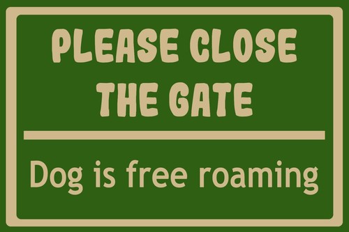 Please close the - gate,, is