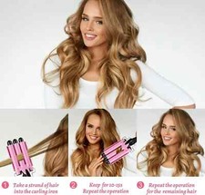 3 Barrels Hair Curler - 25Mm