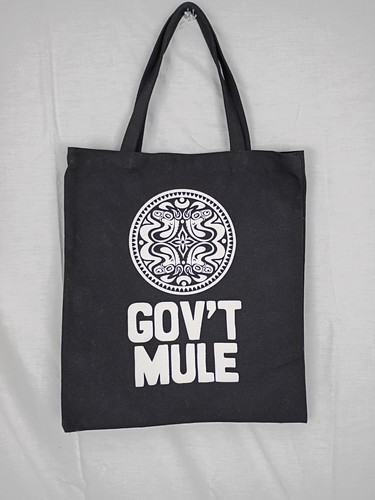 Gov mule black canvas tote - canvas,