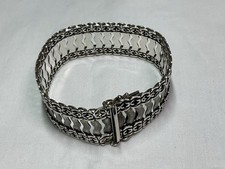 Jewellery Gorgeous Vintage Solid 925 Sterling Silver Link Bracelet, 27+Grams