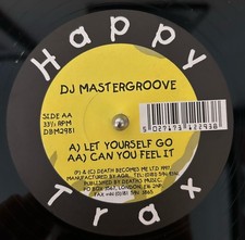 DJ Mastergroove – Let Yourself Go / Can You Feel It 1997 Happy Hardcore 12" VG+