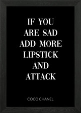 Coco Chanel Quote Lipstick