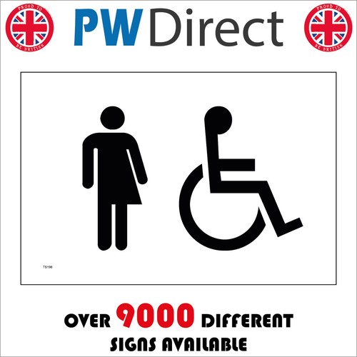 Sign trans disabled toilet - sign,