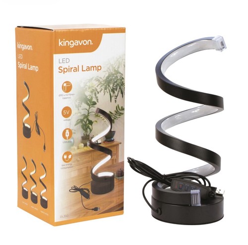 Led spiral shape table lamp - led,