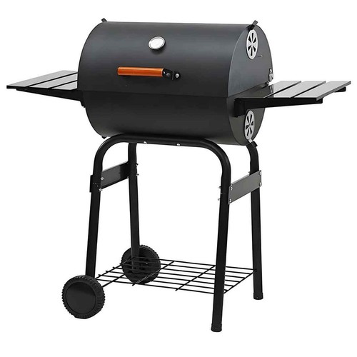 Outdoor charcoal bbq barrel - charcoal,