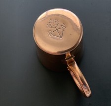 Antique Copper British Royal Navy 1/2 GILL cup