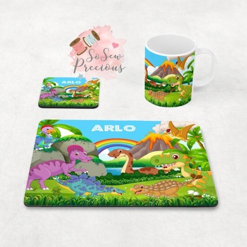 Personalised blue dinosaur - personalised,