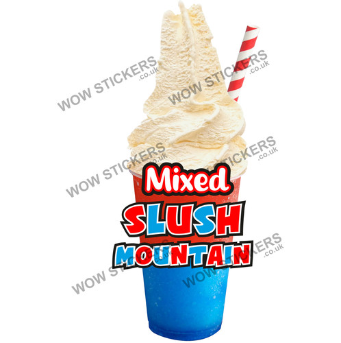 Ice cream van sticker mixed - ice,