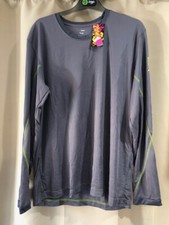 ladies bargain price  man fit Zumba dance long sleeve football jersey grey top