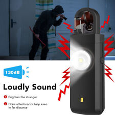130dB Personal Alarm with LED Panic Security Emergency Keychain Girls Elderly