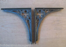 PAIR 7" of Cast Iron Shelf Support Book Sink Toilet Cistern Bracket old Gothic