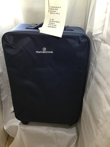 Medium suitcase navy wheel - suitcase,