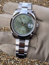 Rolex Datejust 41mm 126300 Olive/Green Arabic Dial Oyster Bracelet 2022 NEW 