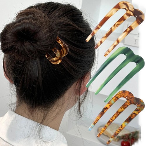 Shaped hair fork acetate - u,