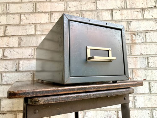Vtg rustic steelmaster cabinet - vtg,
