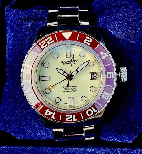 Aragon divemaster 40mm - aragon, gmt