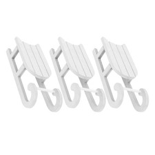 3pcs Mini Wooden Santa Sleigh