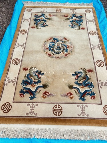 New hand knotted wool - hand-knotted,