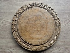 Antique carved bread board