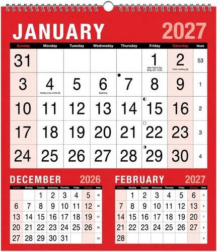 2027 calendar spiral - 2027, bound