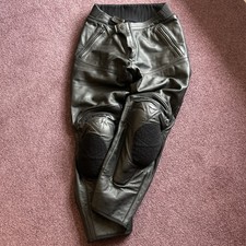 Dainese Men's Motorcycle Trousers Size 54 Black Leather
