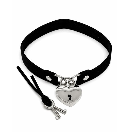Heart padlock choker - heart,