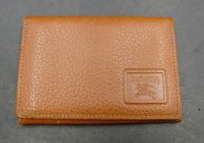 Burberrys London Brown Leather Bifold Purse Wallet Length 7.5cm x Width 11cm