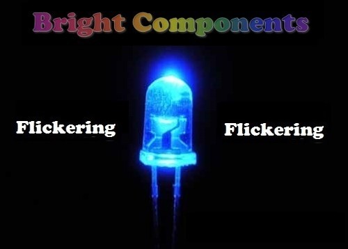 Blue flickering led 3mm - x,
