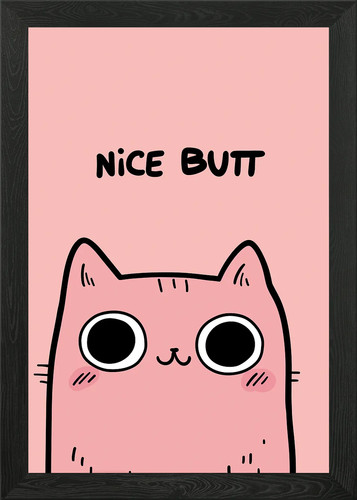 Cute cat with nice - cute, butt'