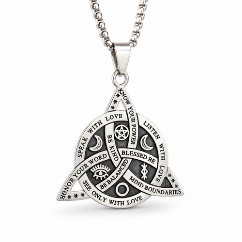 Trinity knot triquetra pendant - triquetra,