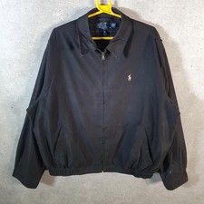 Vintage Ralph Lauren Polo Harrington Bomber Jacket Men’s XL Black Pony