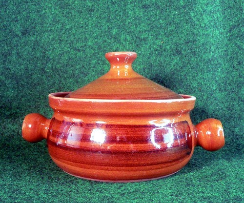 Studio pottery bean pot - studio,