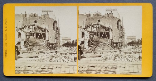 Paris commune ruins - commune,, porte